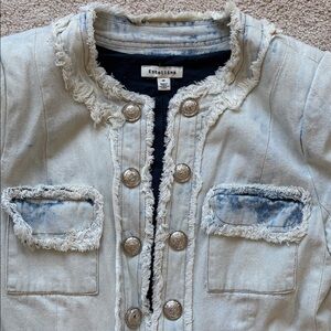 Balmain inspired denim jacket